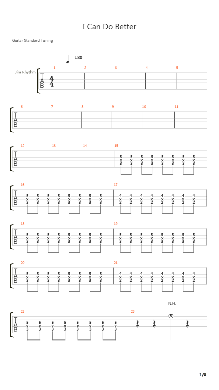 I Can Do Better吉他谱