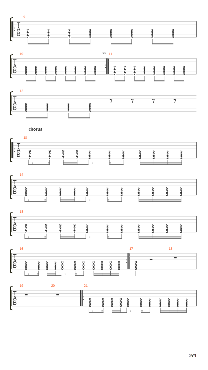 Losing Grip吉他谱
