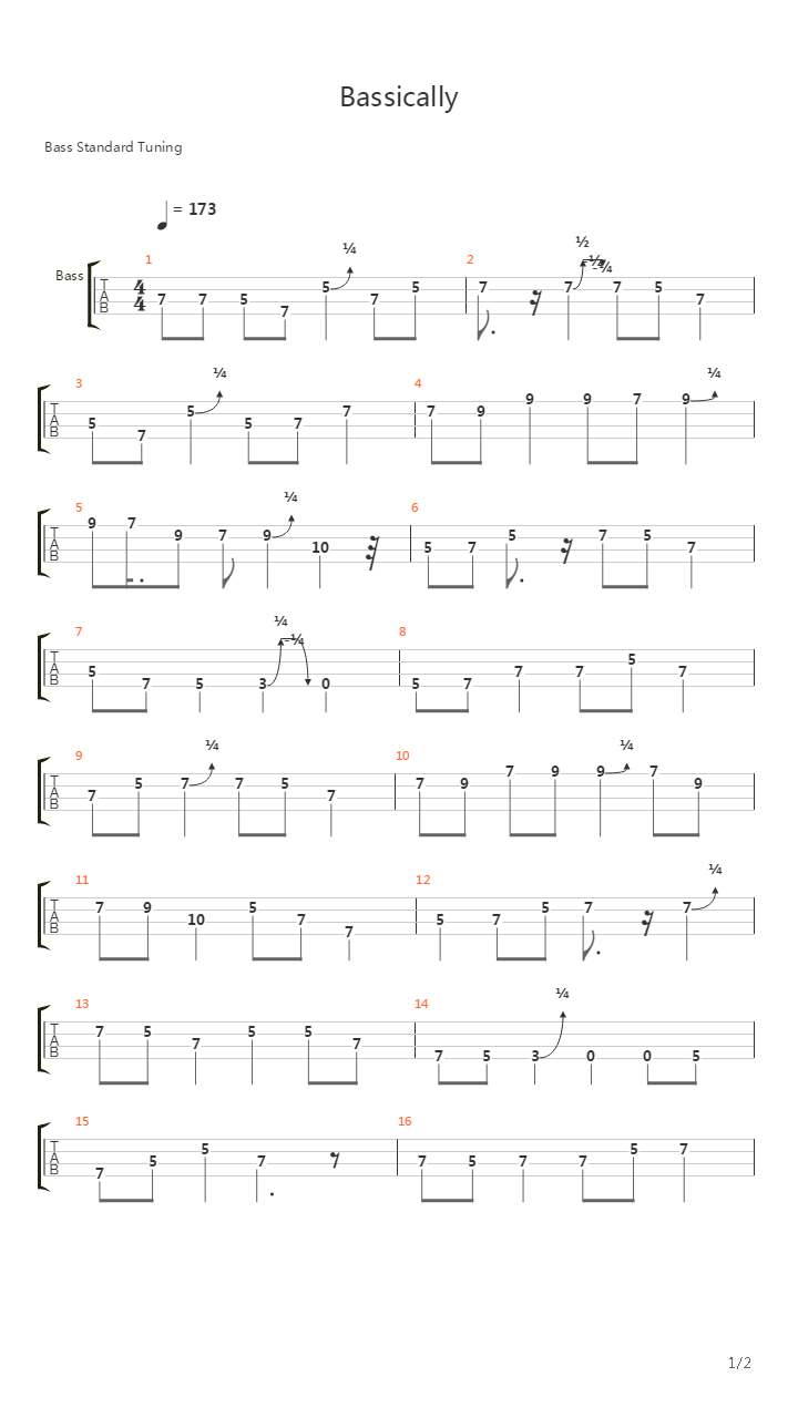 Basically吉他谱