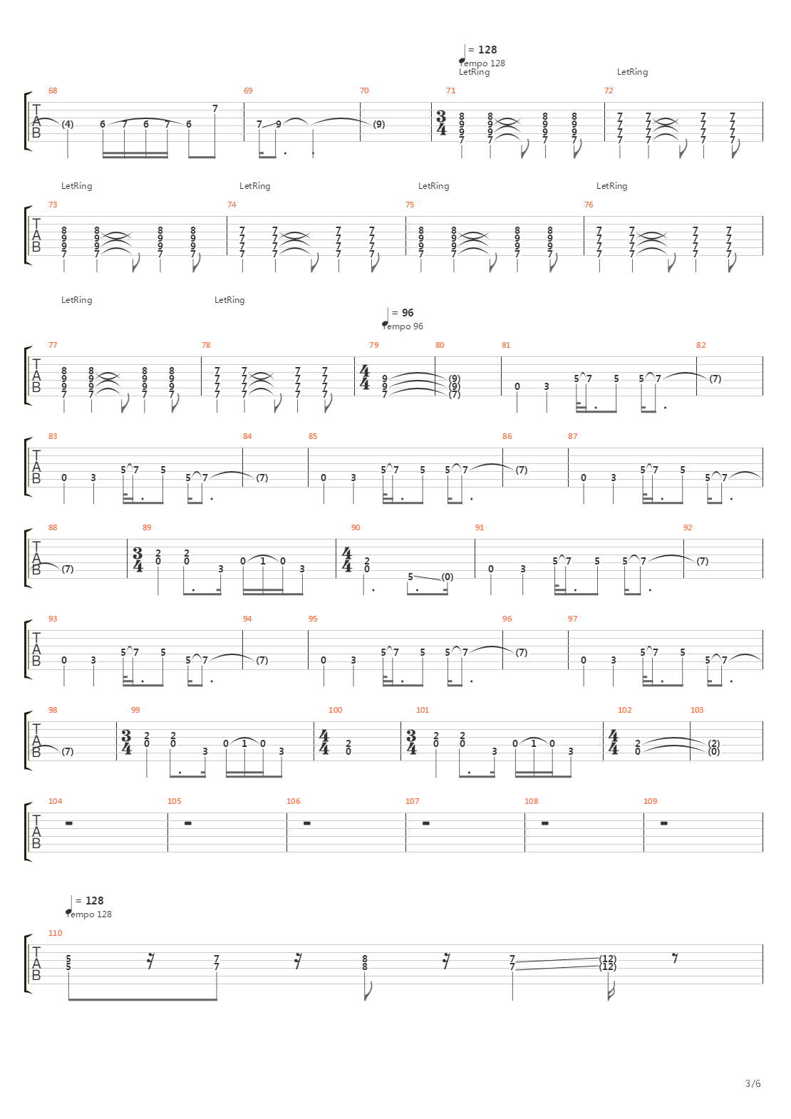 Behind The Wall Of Sleep吉他谱