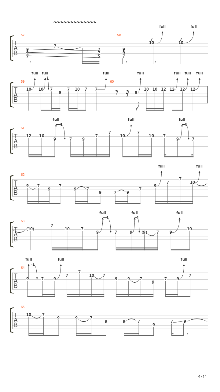 Behind The Wall Of Sleep吉他谱