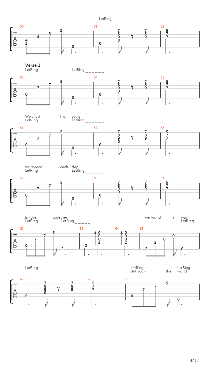 Changes吉他谱