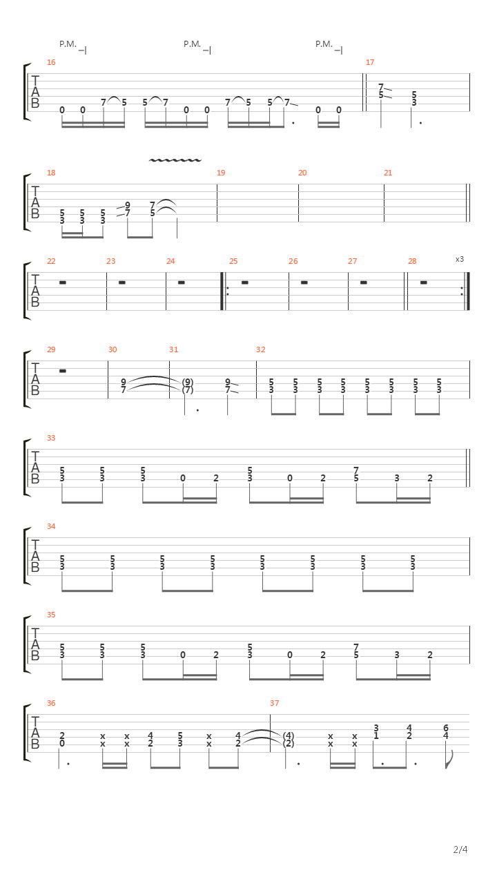 Cross Of Thorns吉他谱