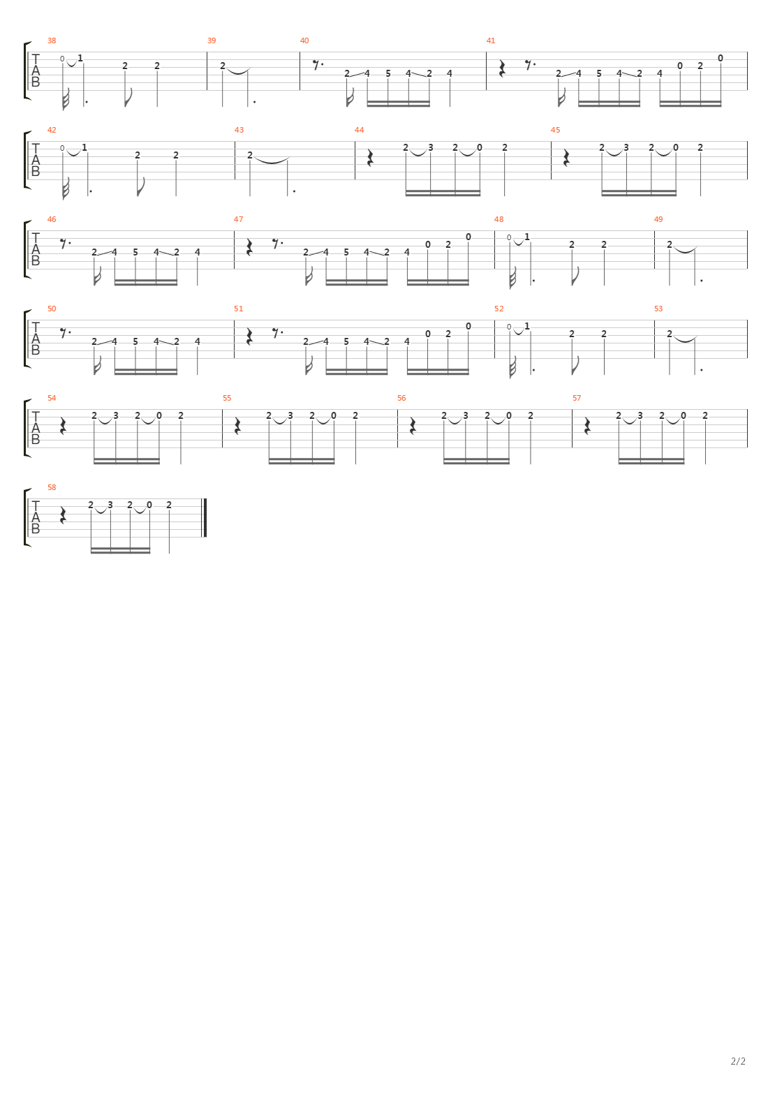 Laguna Sunrise吉他谱