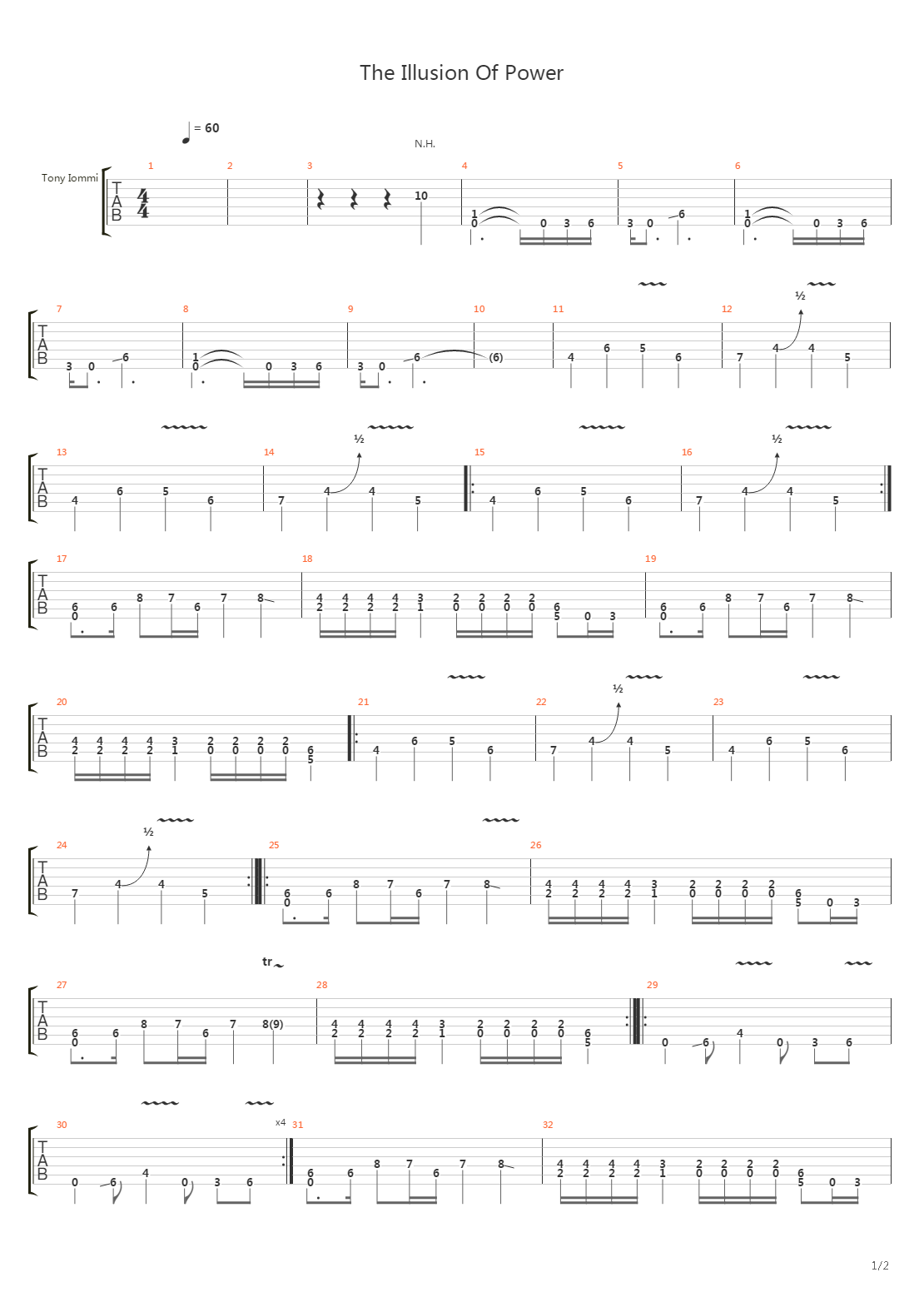 The Illusion Of Power吉他谱