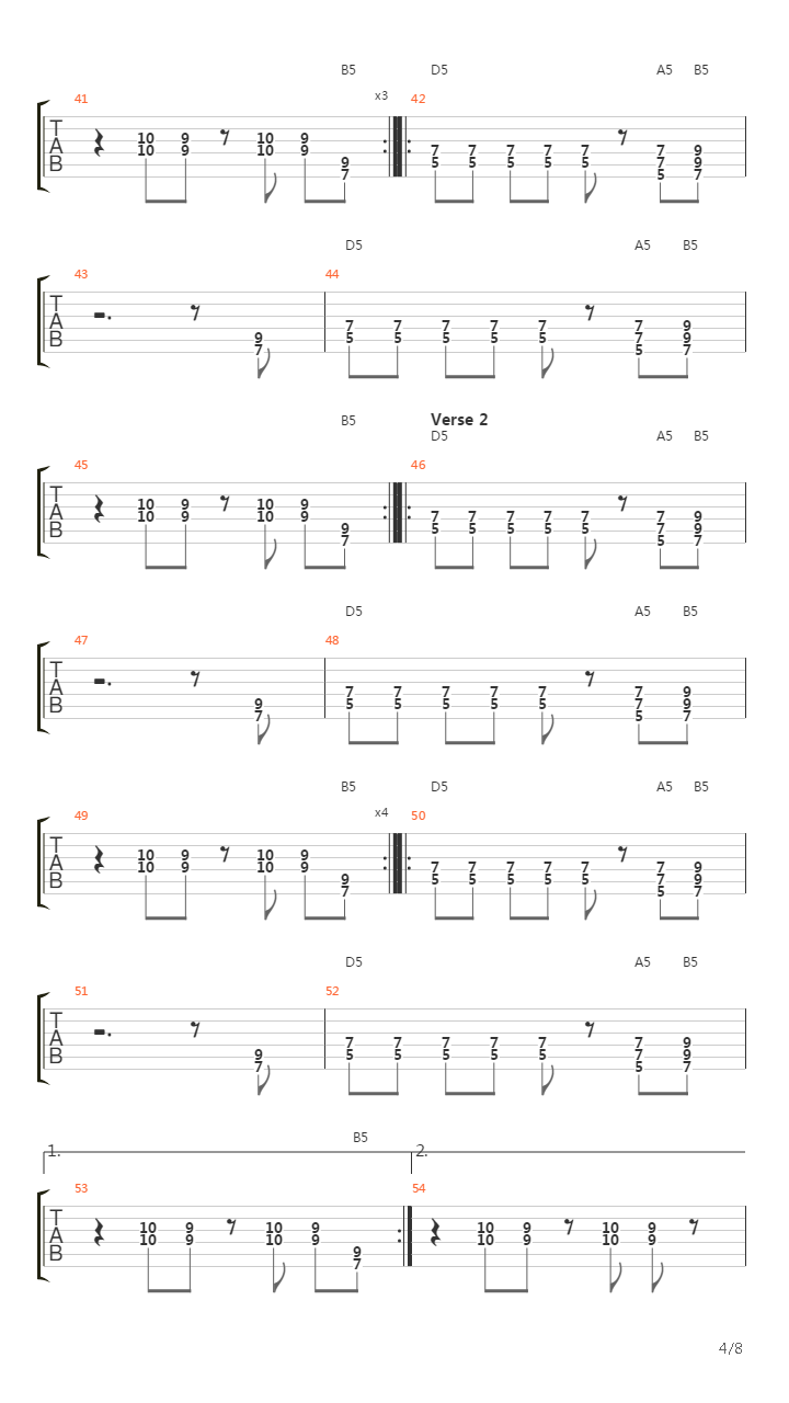 The Thrill Of It All吉他谱