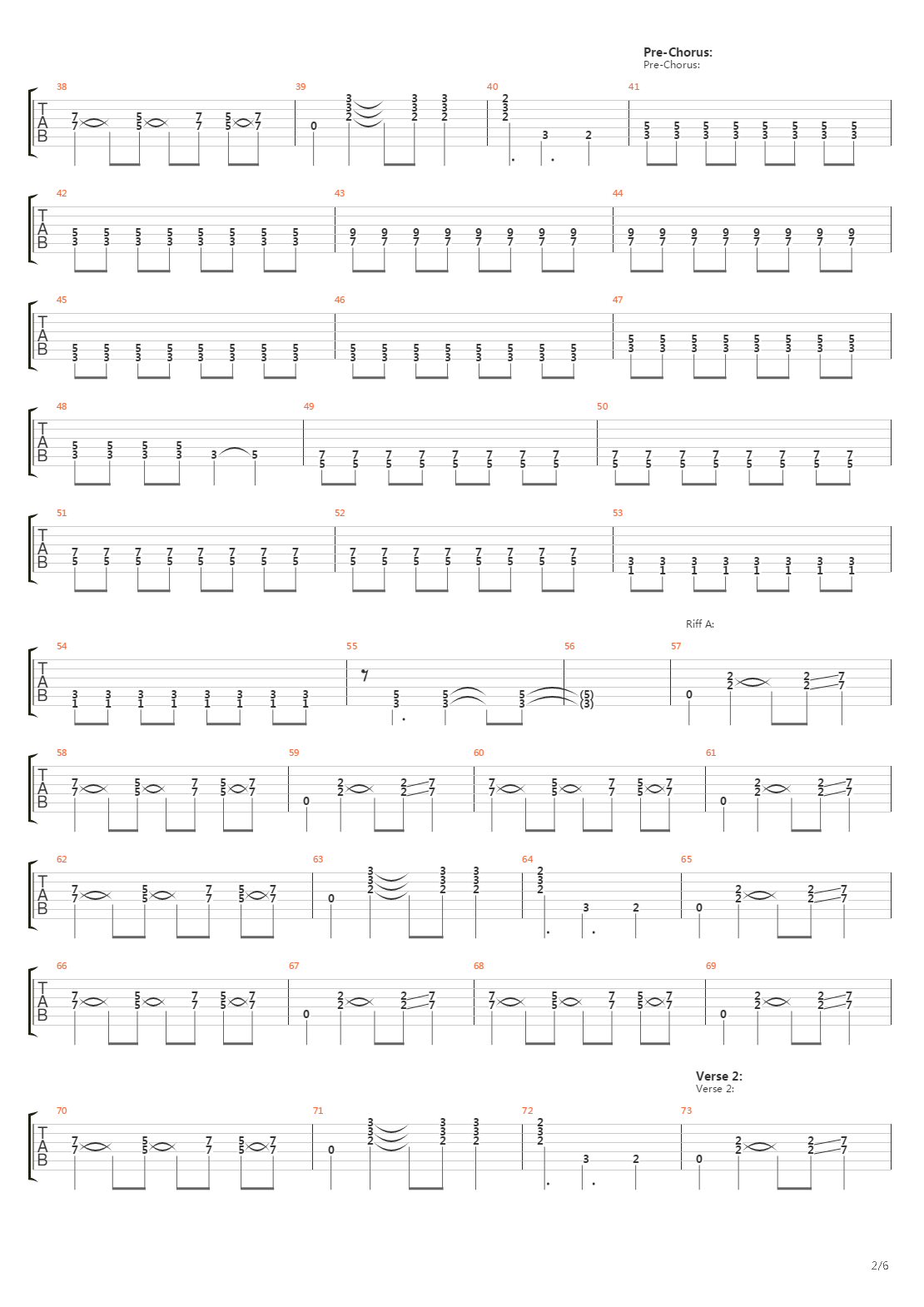 Turn To Stone吉他谱