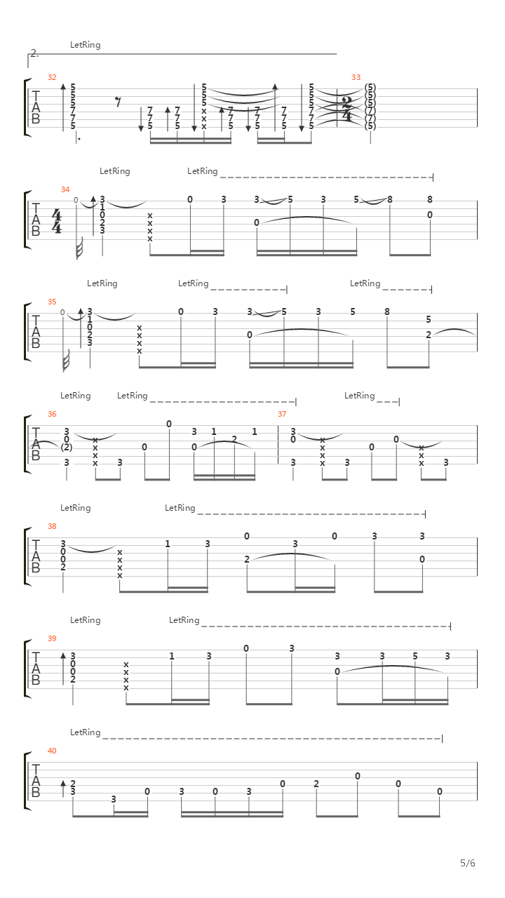 京韵悠悠(民乐改编吉他)吉他谱