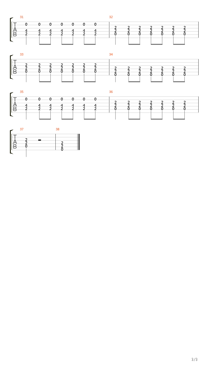 13 Miles吉他谱