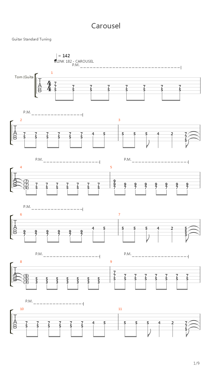 Carousel吉他谱