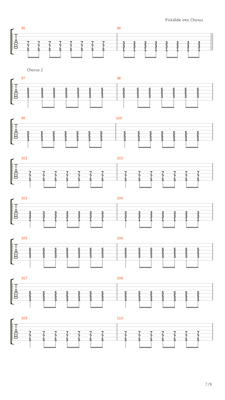 Dammit吉他谱