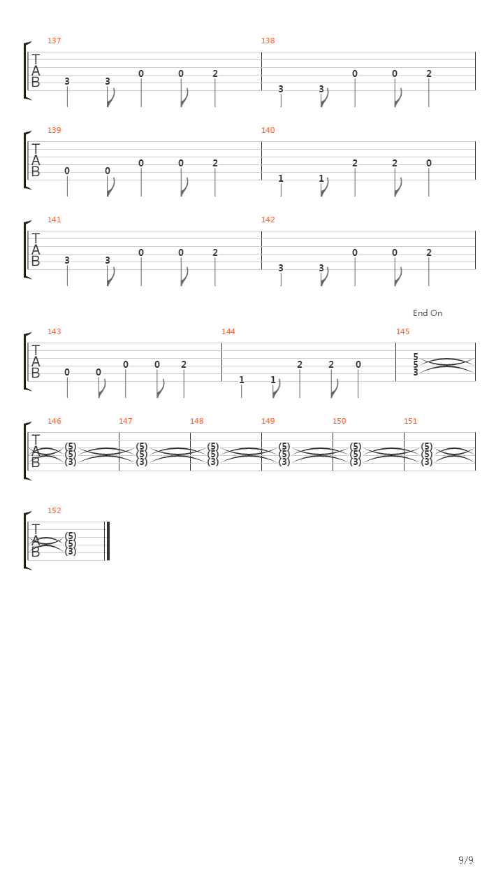 Dammit吉他谱