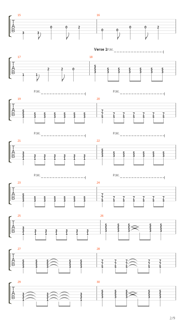 Dammit吉他谱