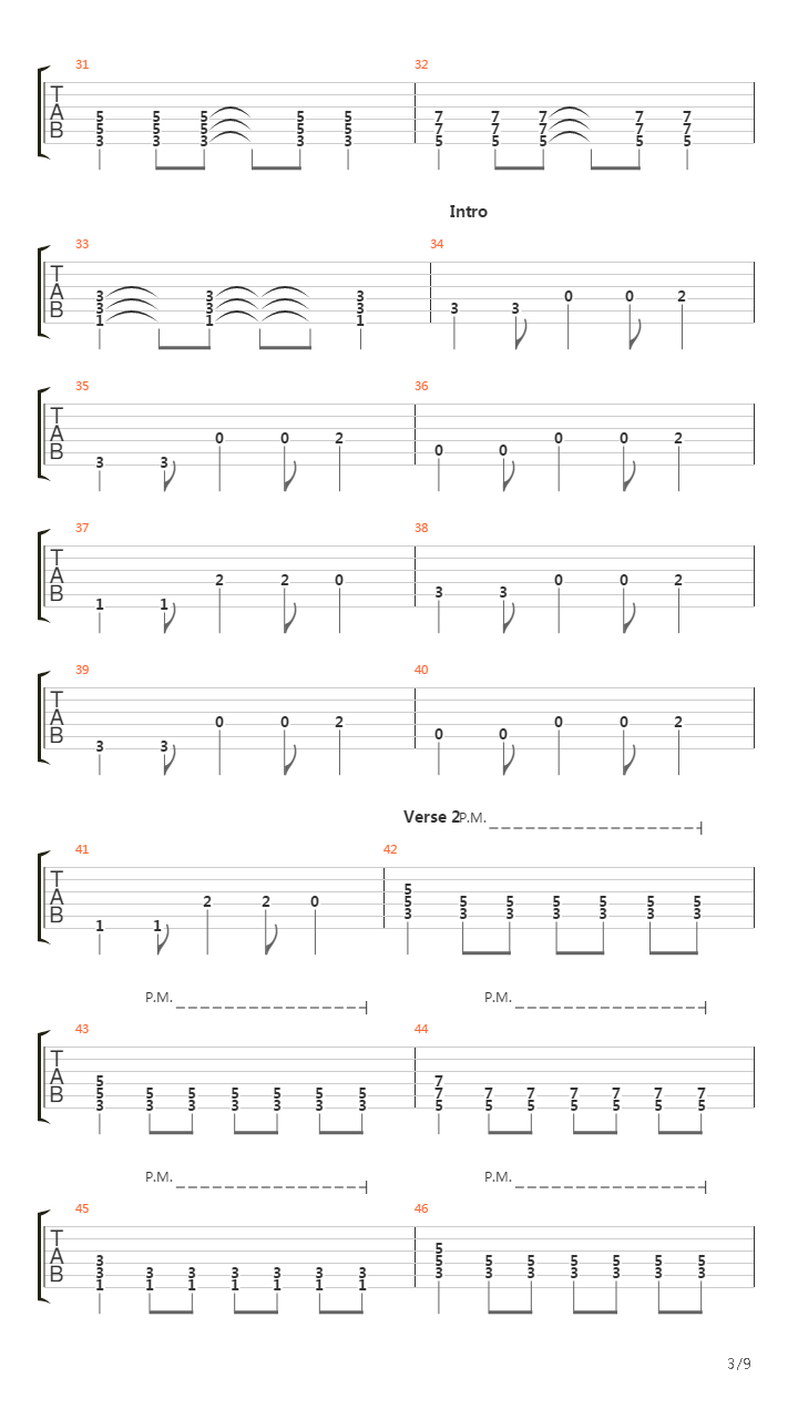 Dammit吉他谱