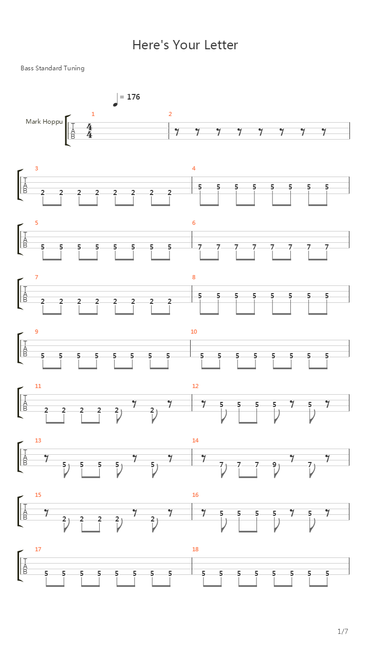 Heres Your Letter吉他谱
