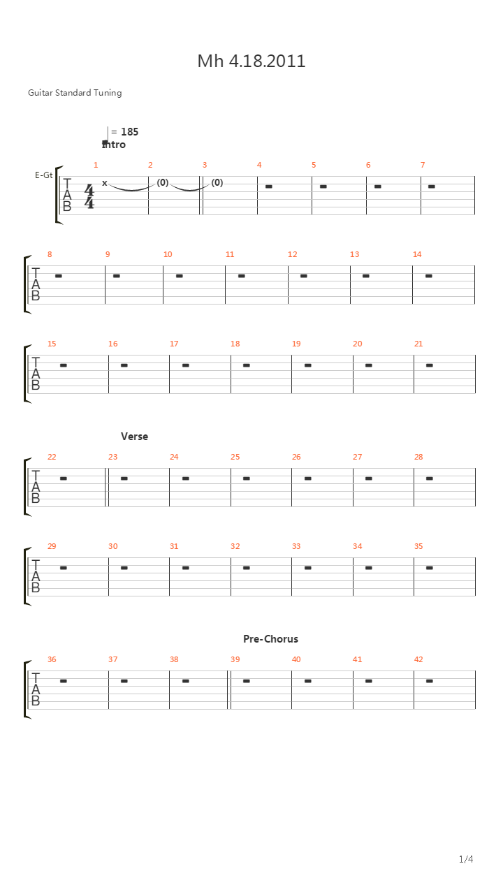 Mh 4182011吉他谱