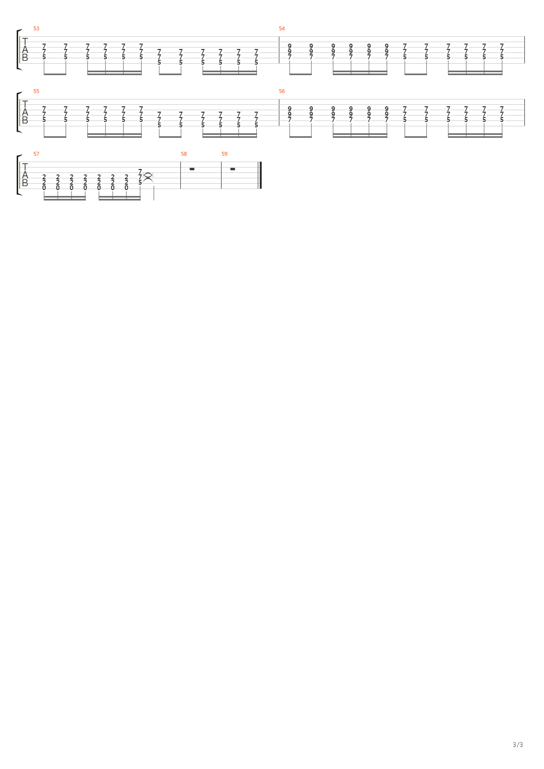Online Songs吉他谱