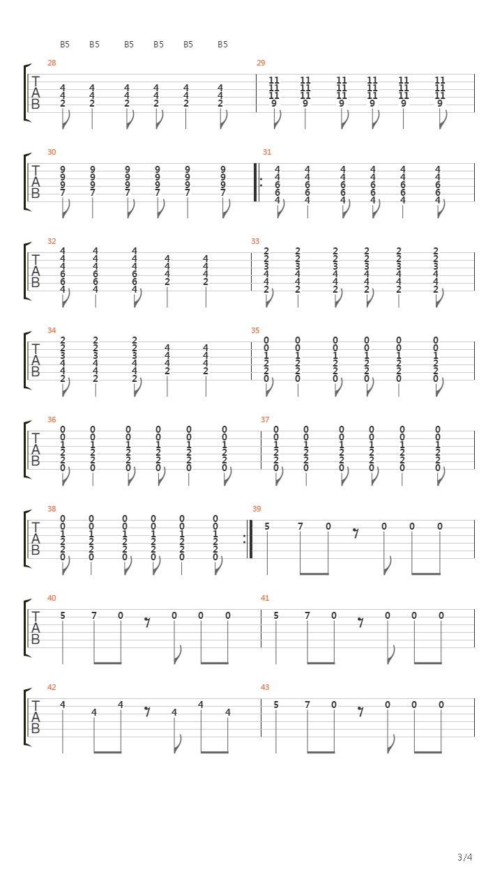 Pathetic吉他谱