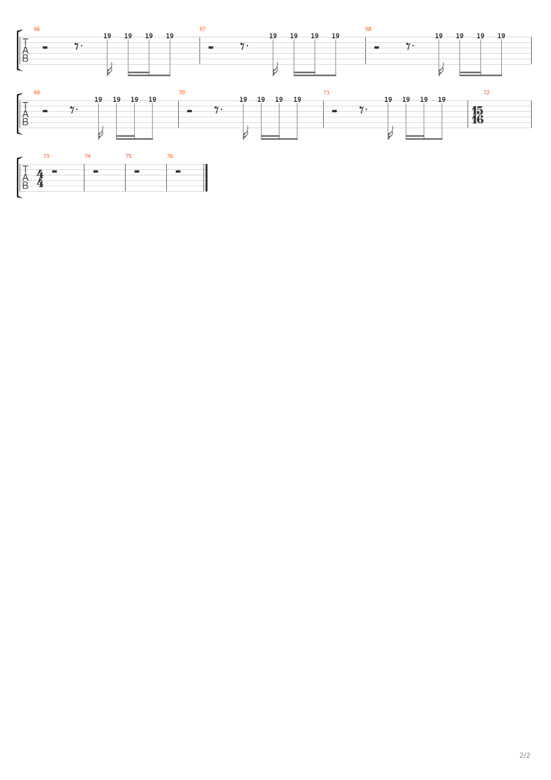 Stockholm Syndrome吉他谱