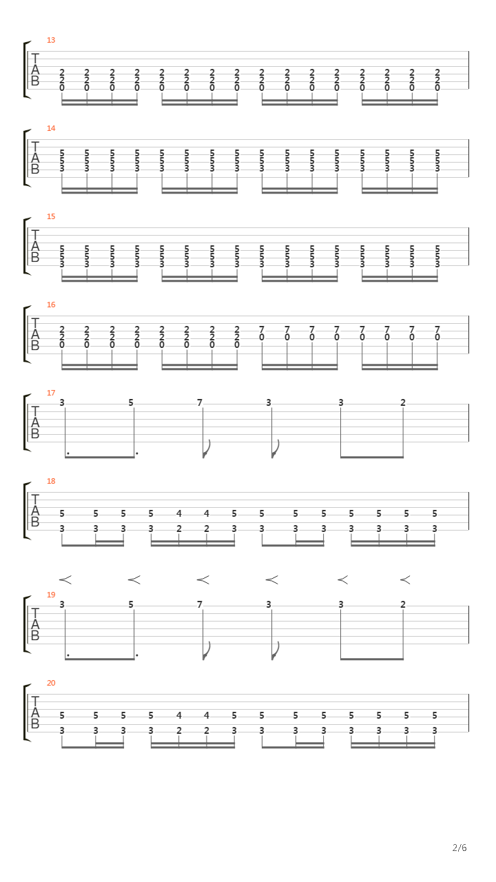 Stockholm Syndrome吉他谱