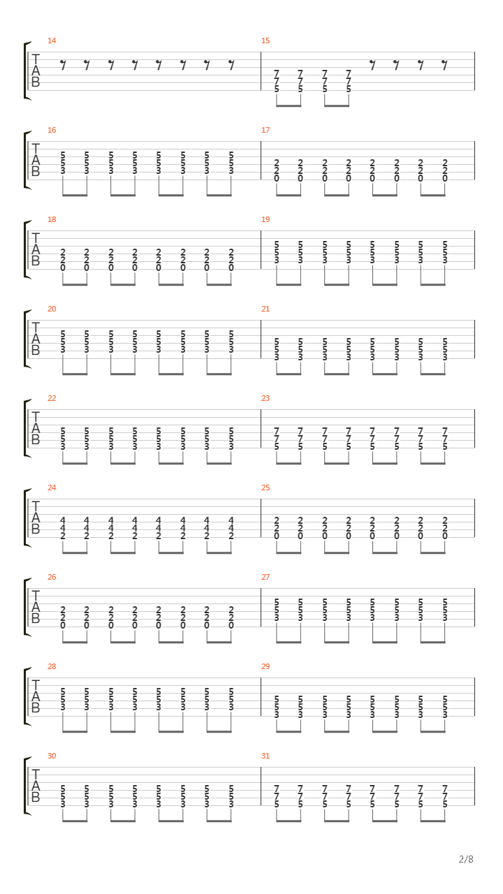 Stockholm Syndrome吉他谱