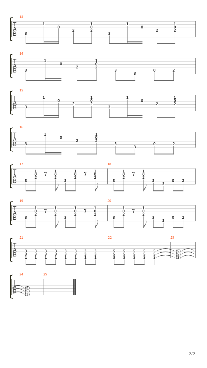 The Country Song吉他谱