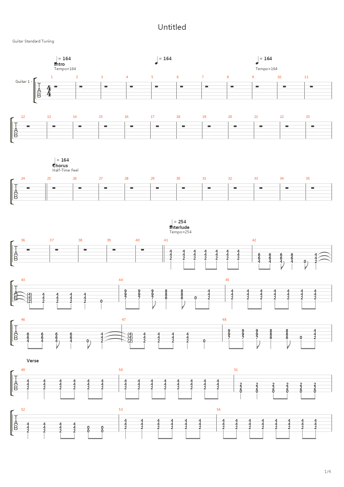 Untitled吉他谱