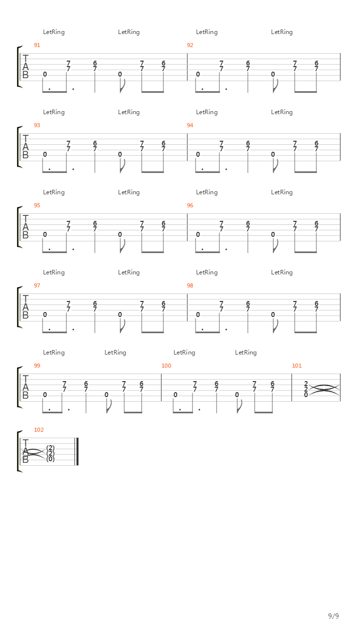 Waggy吉他谱