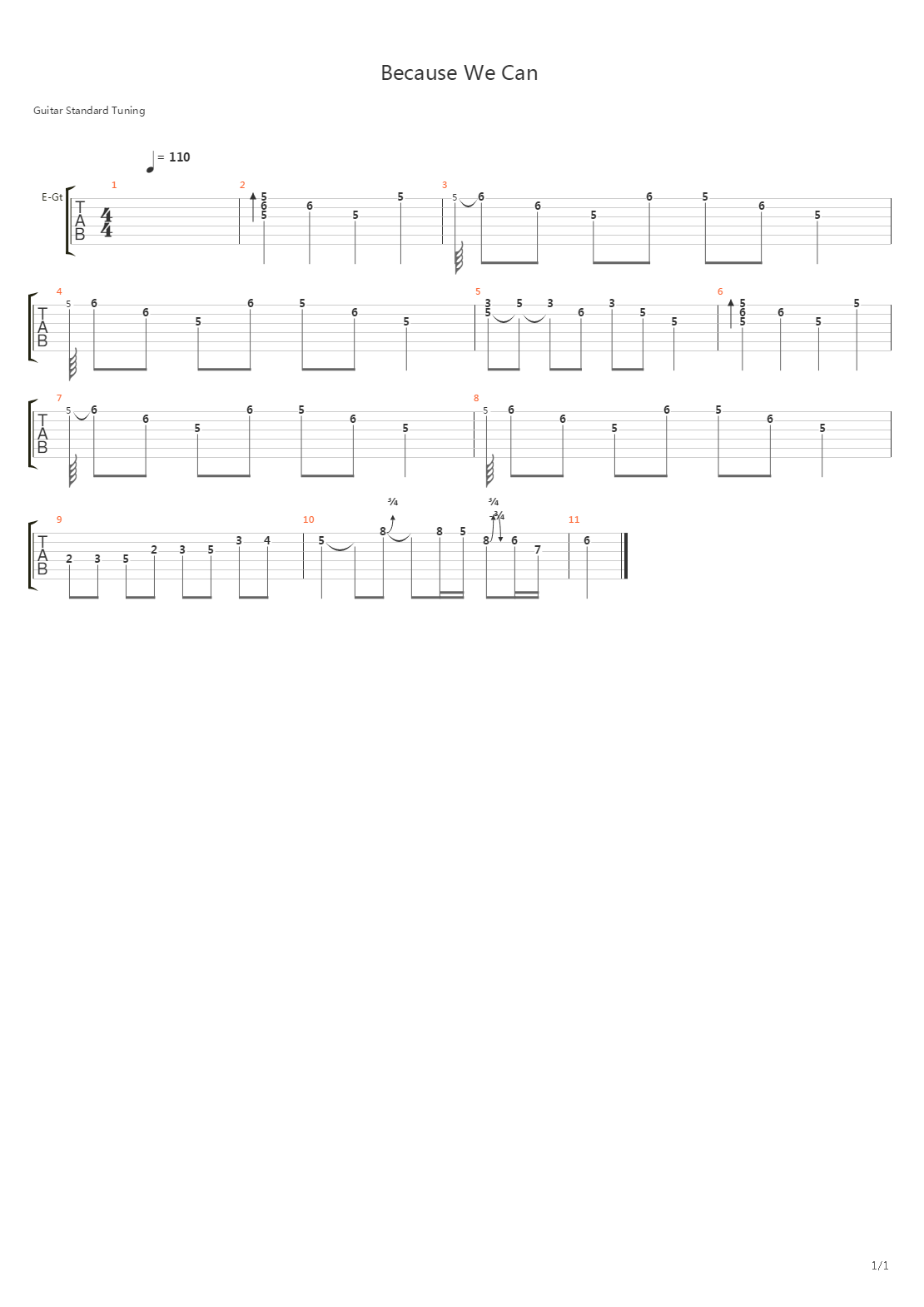 Because We Can吉他谱