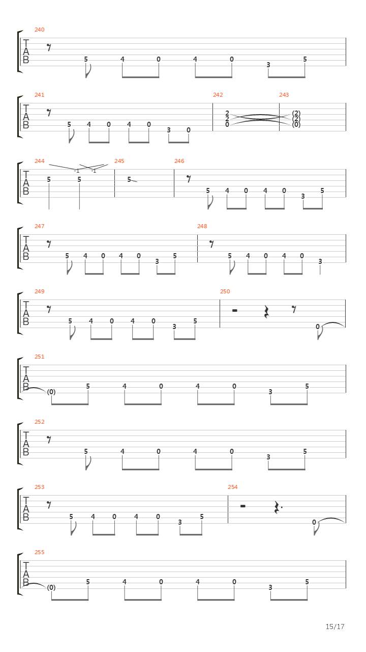 Homebound Train吉他谱