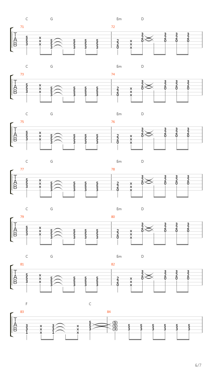 Lost Highway吉他谱