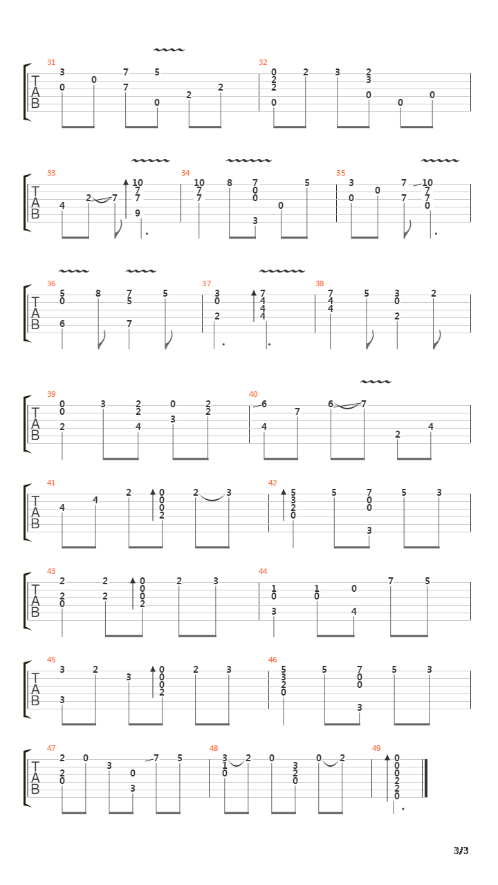 最终幻想9 - Rose Of May(Beatrix's Theme)吉他谱