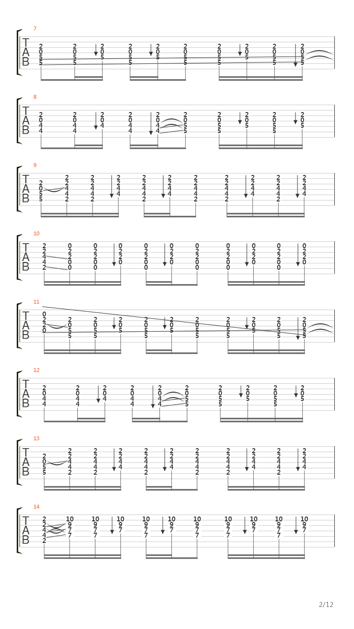 All These Things I Hate For One Guitar吉他谱