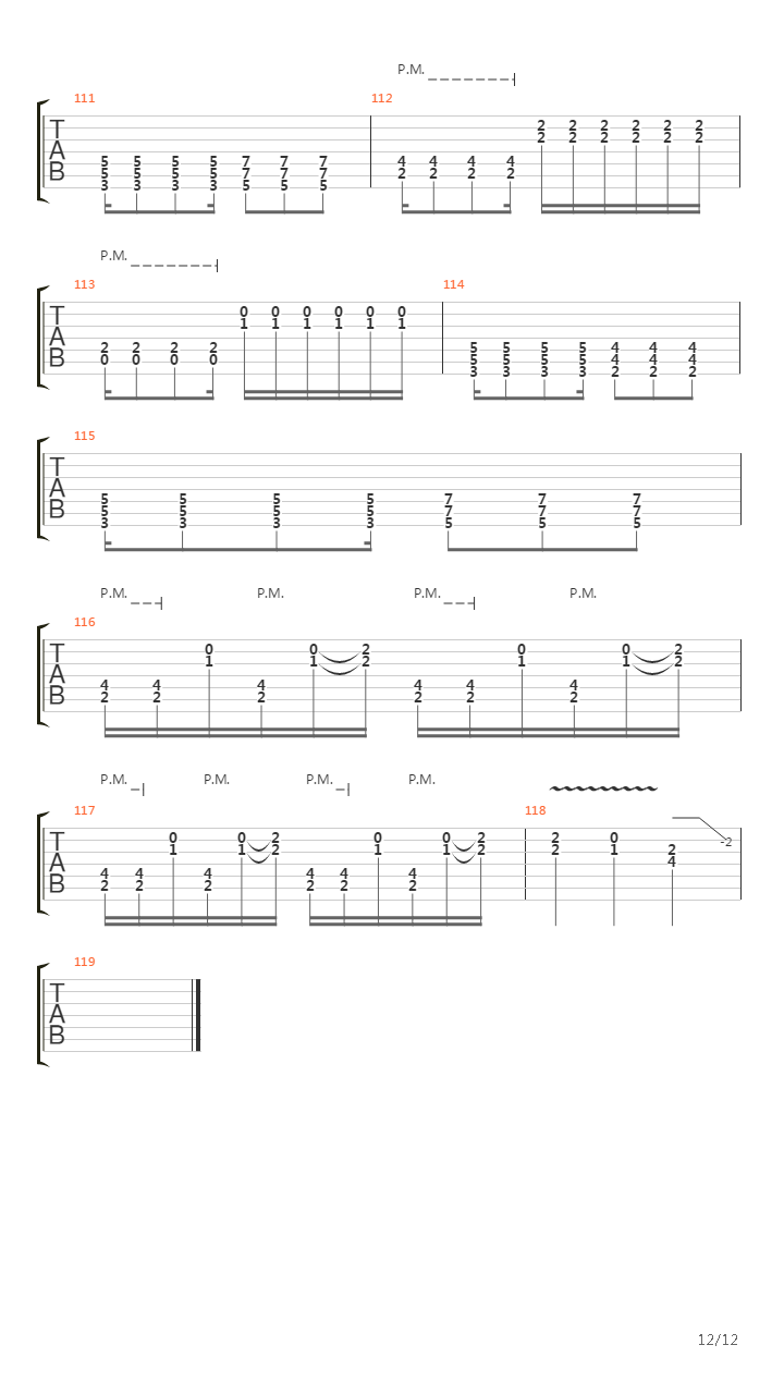 All These Things I Hate For One Guitar吉他谱