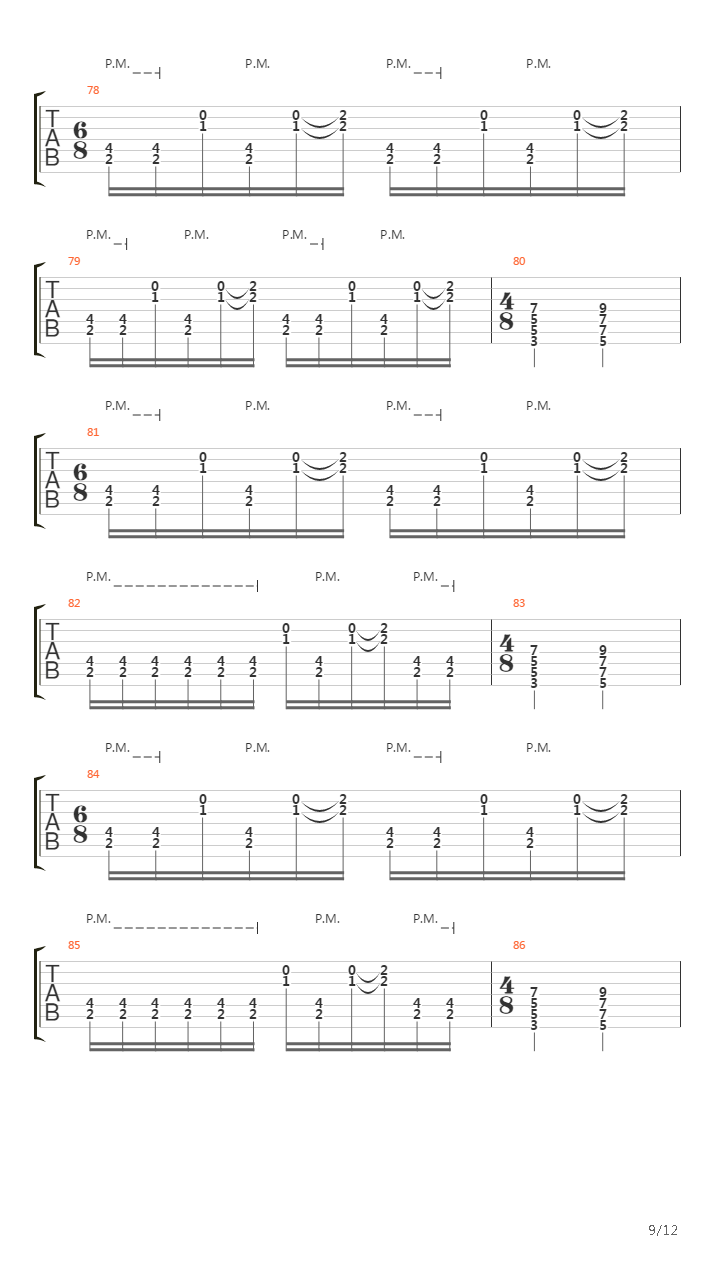 All These Things I Hate For One Guitar吉他谱