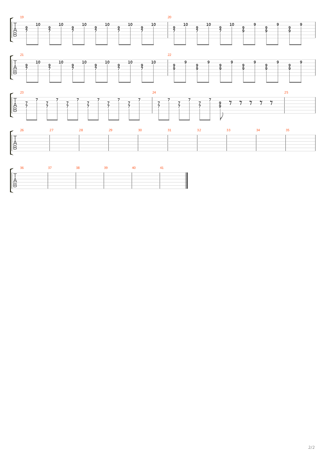 Pow吉他谱