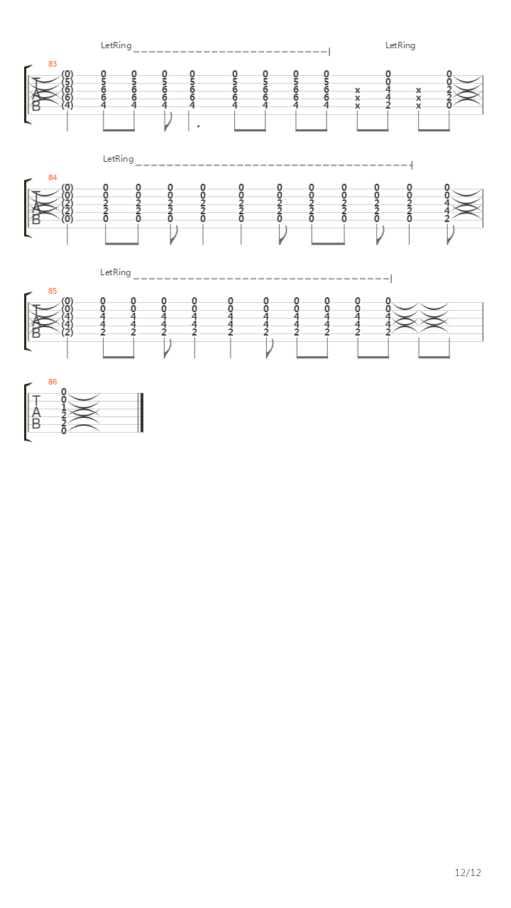 Road To Nowhere吉他谱