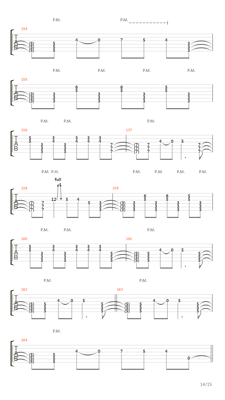 Suffocating Under The Words Of Sorrow吉他谱