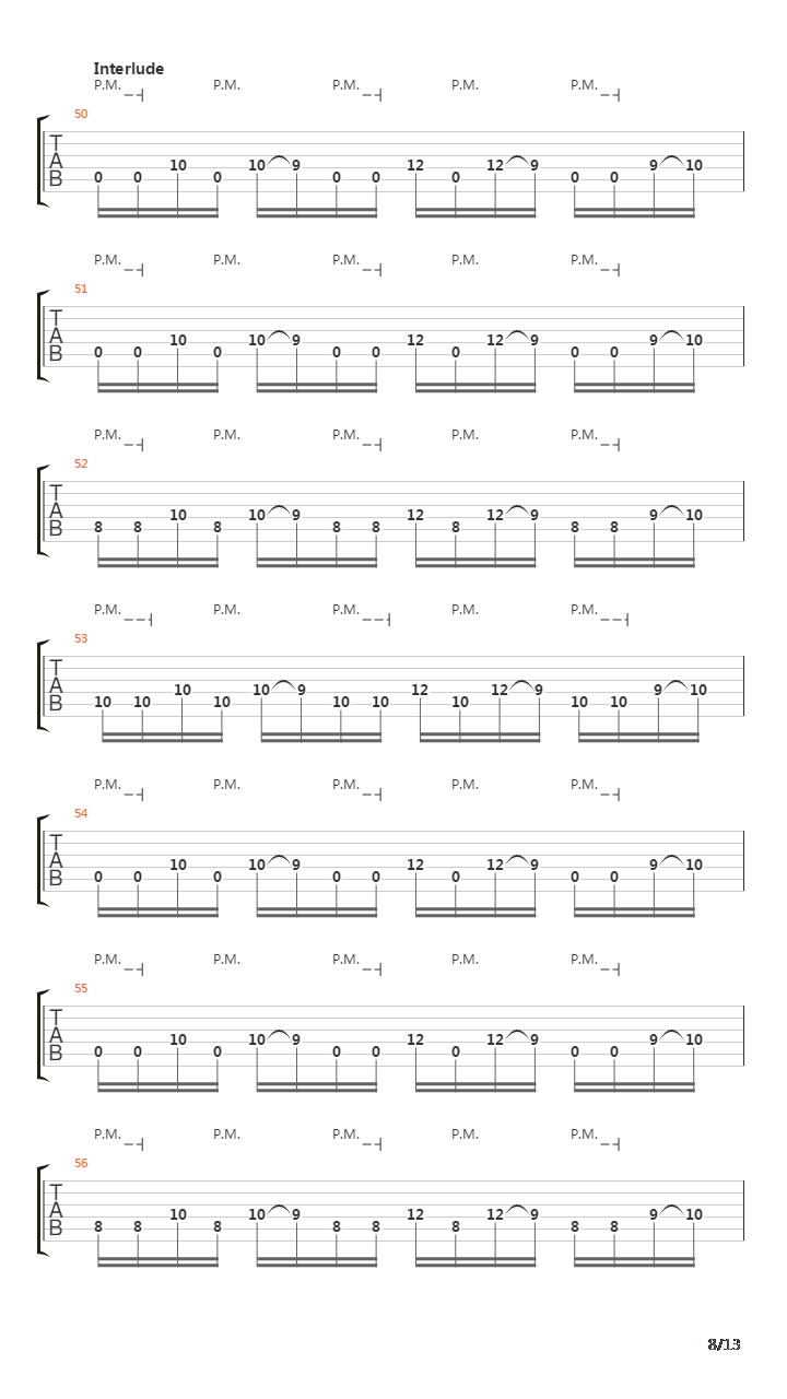 Suffocating Under Words Of Sorrow吉他谱