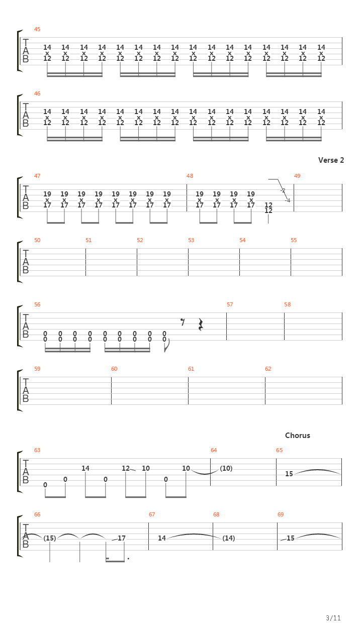 The End吉他谱