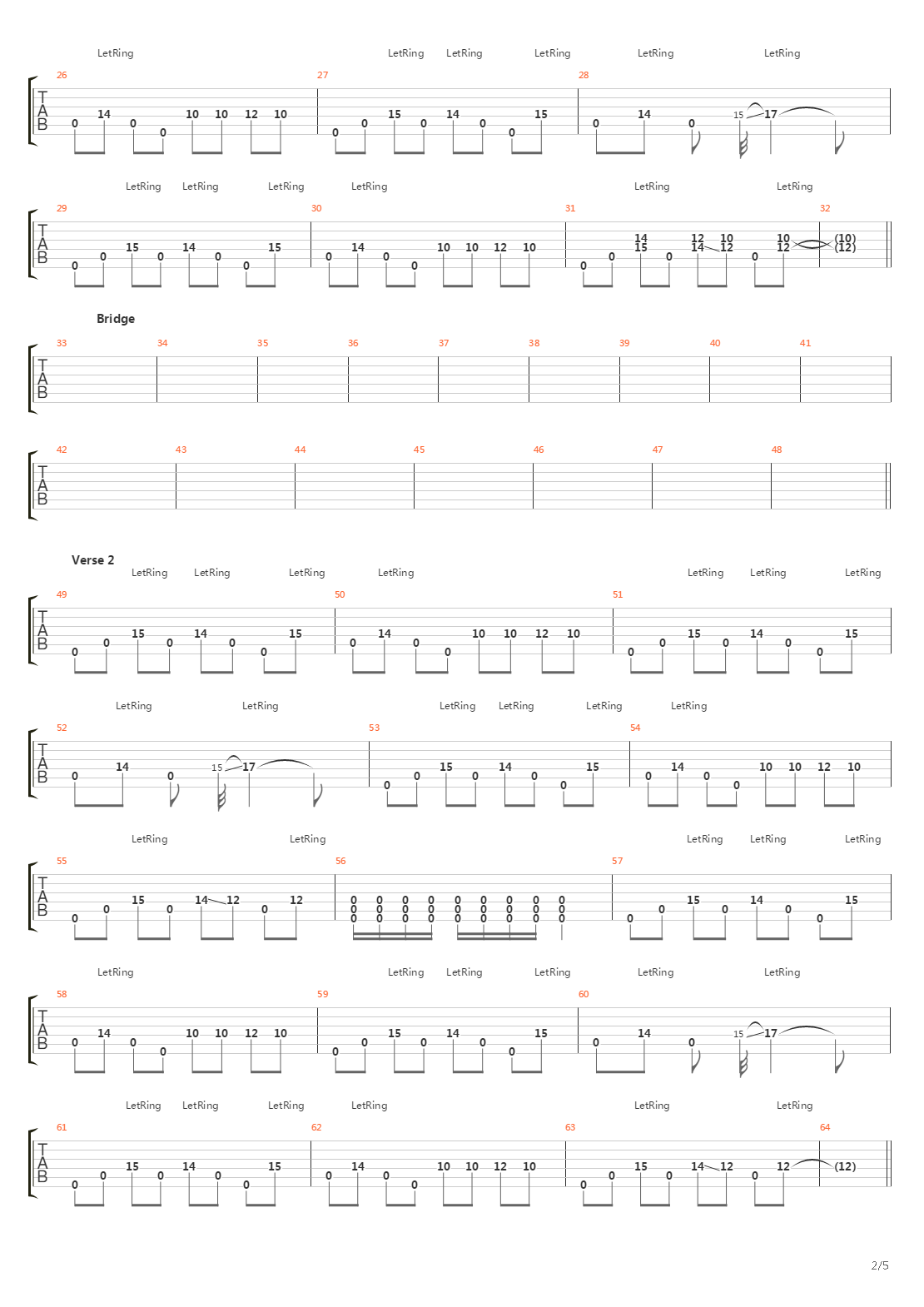 The End吉他谱