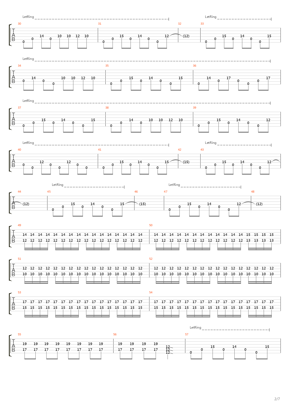 The End吉他谱