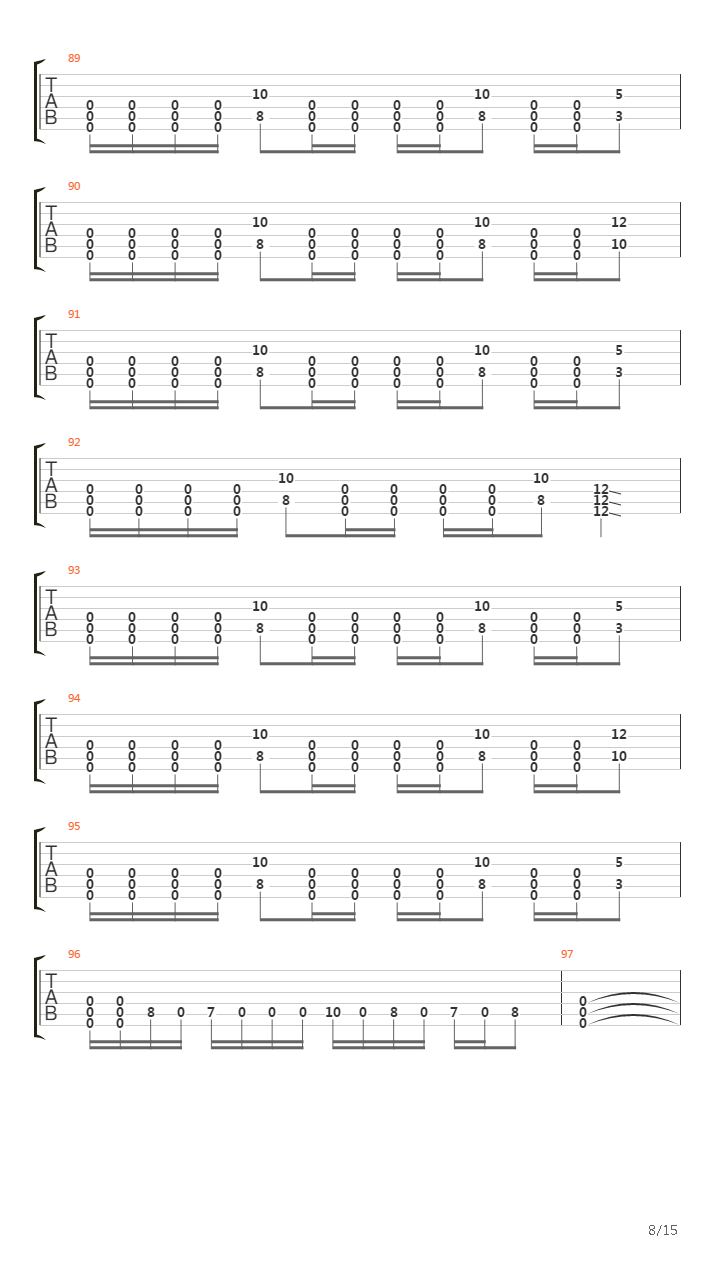 The End吉他谱