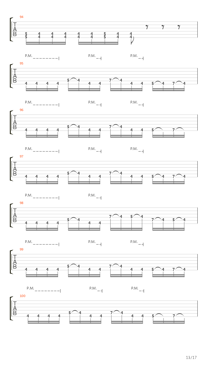 Waking The Demon吉他谱