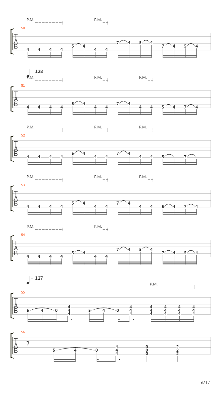 Waking The Demon吉他谱