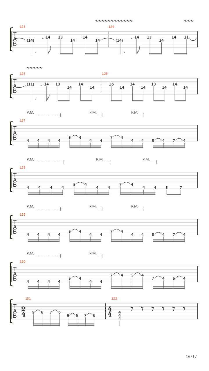 Waking The Demon吉他谱