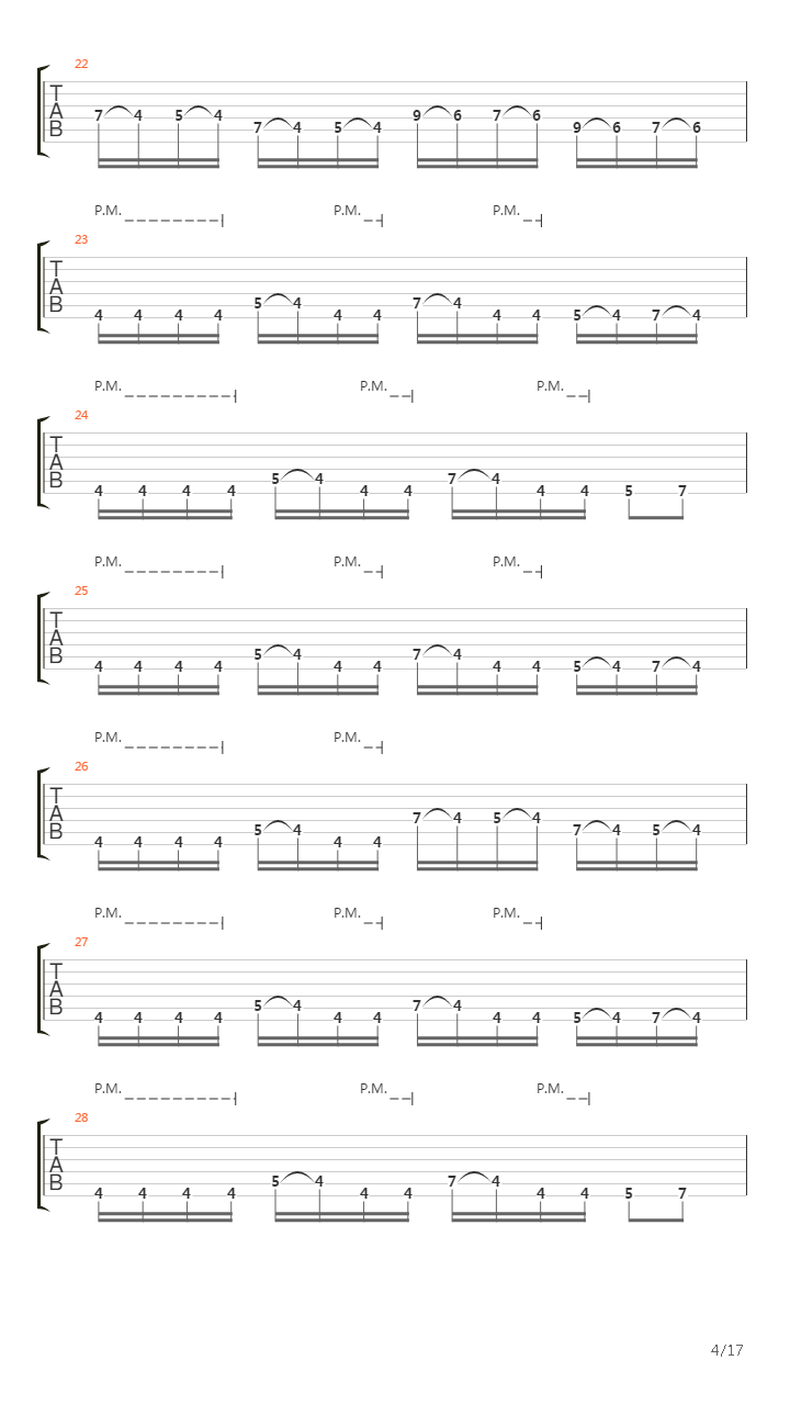 Waking The Demon吉他谱