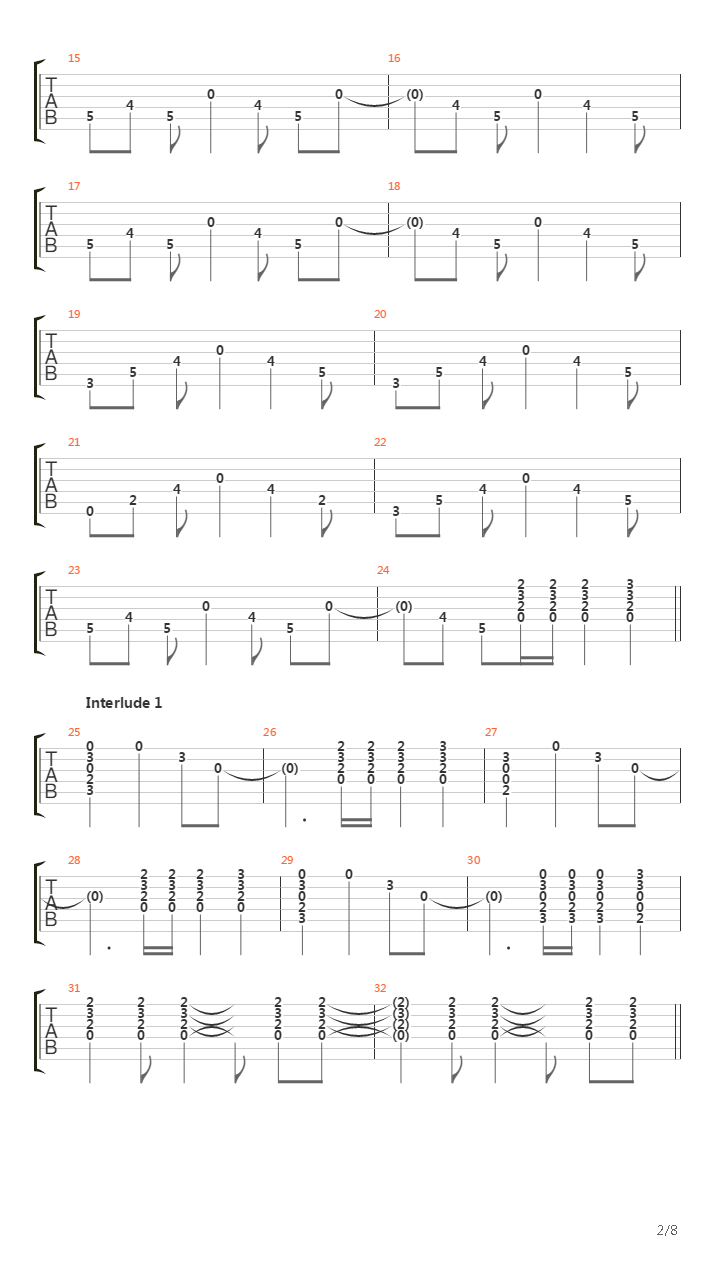 Hysteria吉他谱