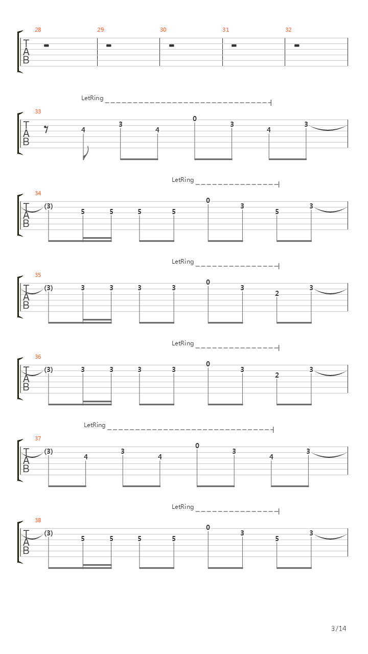 Hysteria吉他谱