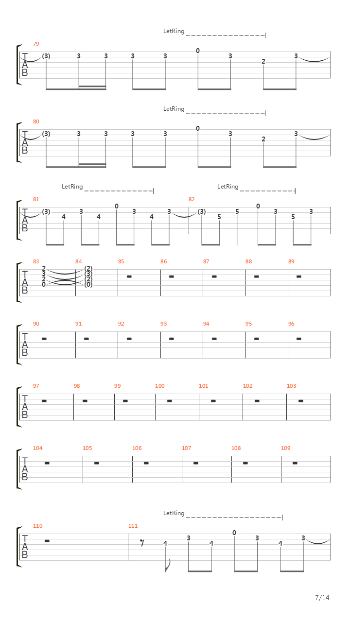 Hysteria吉他谱